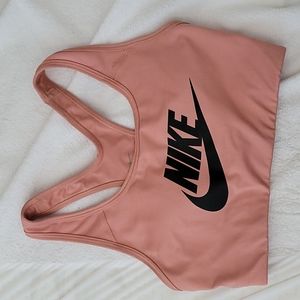 Nike blush pink sports bra size xs